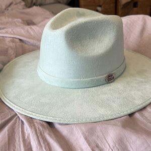 Mint Green suede hat